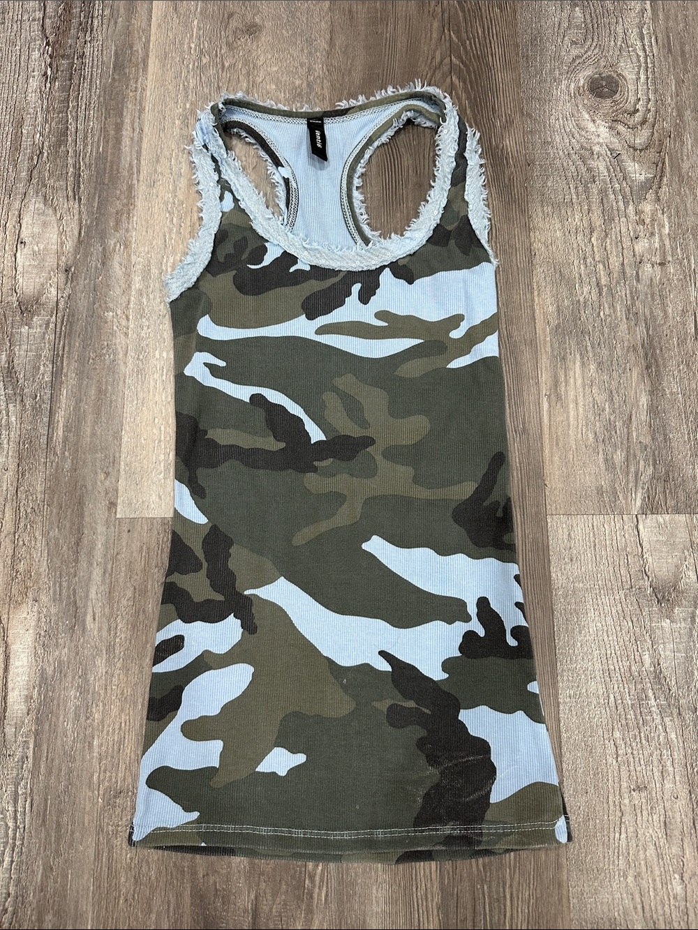 Venti6 Women’s Camouflage Ribbed Tank Top- Size Small